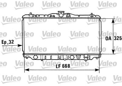 Radiador, refrigeración del motor VALEO 730430