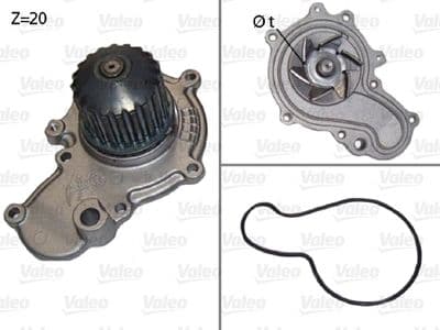 Bomba de agua, refrigeración del motor VALEO 506538