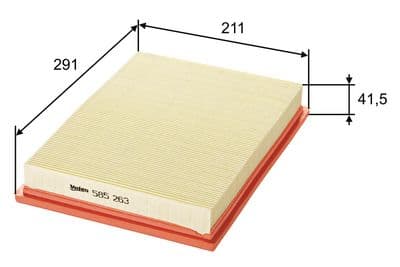 Filtro de aire VALEO 585263