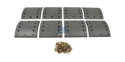Juego de balatas de freno, freno de tambor DT Spare Parts 10.13008