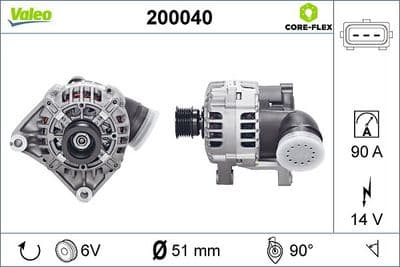 Alternador VALEO 200040