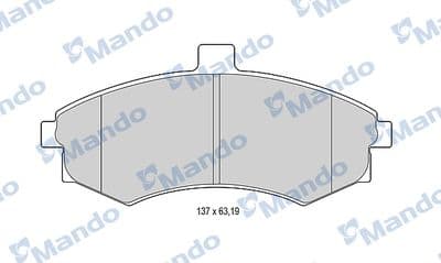 Juego de balatas de freno MANDO MBF015313