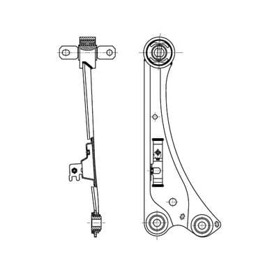 Brazo oscilante, suspensión de ruedas CTR CQ1113R