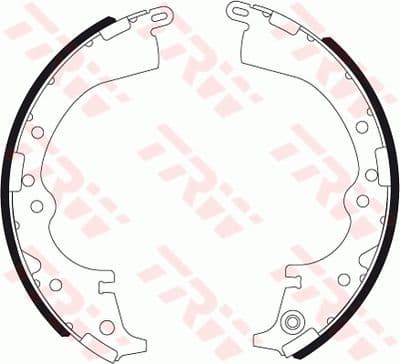 Juego de zapatas de frenos TRW GS7333