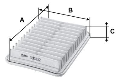 Filtro de aire VALEO 585162