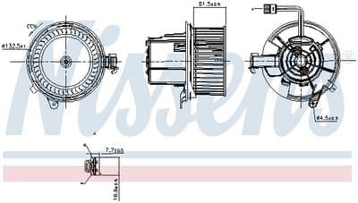 Ventilador del interior NISSENS 87634