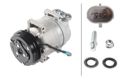 Compresor, aire acondicionado HELLA 8FK 366 203-581