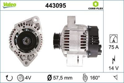 Alternador VALEO 443095