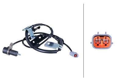 Sensor, revoluciones de la rueda HELLA 6PU 358 422-381