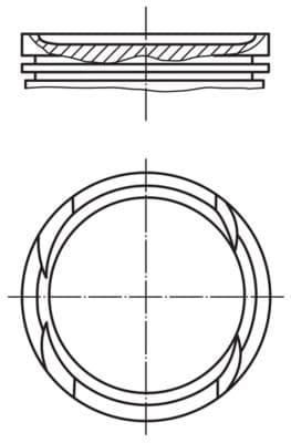 Pistón MAHLE 002 57 02