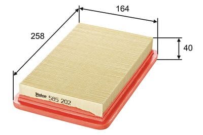 Filtro de aire VALEO 585202