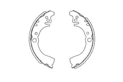 Juego de zapatas de frenos Kavo Parts KBS-1906