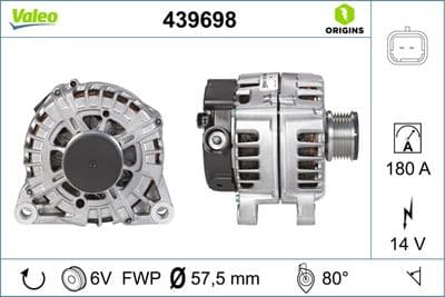 Alternador VALEO 439698