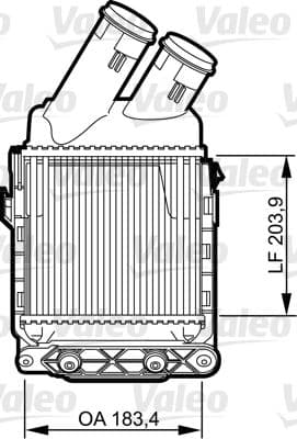 Radiador de aire de admisión VALEO 817490