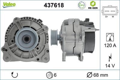 Alternador VALEO 437618