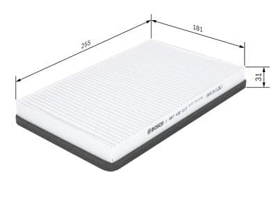Filtro, aire del interior BOSCH 1 987 432 013