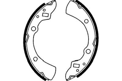 Juego de zapatas de frenos Kavo Parts KBS-5415