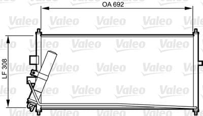 Condensador, aire acondicionado VALEO 817822