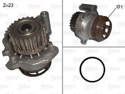 Bomba de agua, refrigeración del motor VALEO 506876