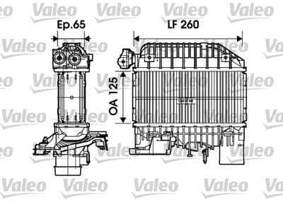Radiador de aire de admisión VALEO 817698