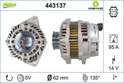 Alternador VALEO 443137