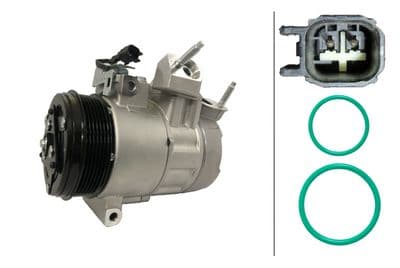 Compresor, aire acondicionado HELLA 8FK 366 203-511