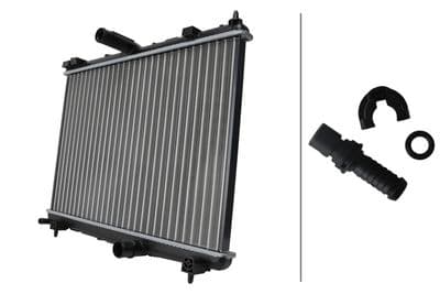 Radiador, refrigeración del motor HELLA 8MK 366 310-291