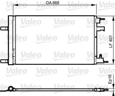Condensador, aire acondicionado VALEO 814202