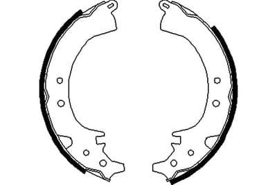 Juego de zapatas de frenos Kavo Parts BS-9912