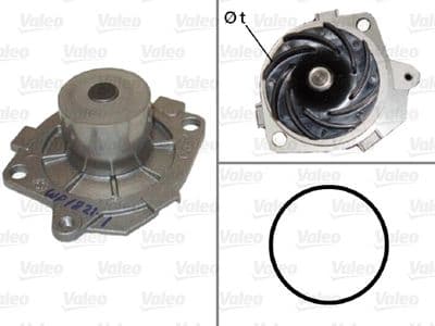 Bomba de agua, refrigeración del motor VALEO 506590
