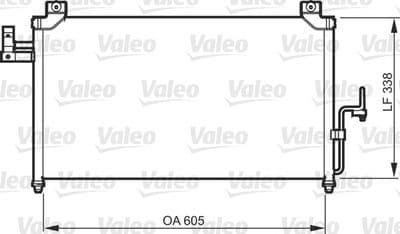 Condensador, aire acondicionado VALEO 818092