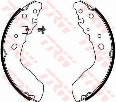 Juego de zapatas de frenos TRW GS8641