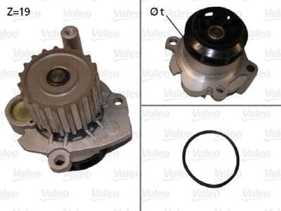 Bomba de agua, refrigeración del motor VALEO 506701