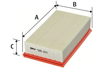 Filtro de aire VALEO 585071