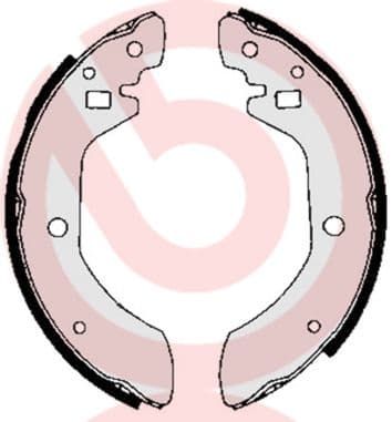 Juego de zapatas de frenos BREMBO S 56 501