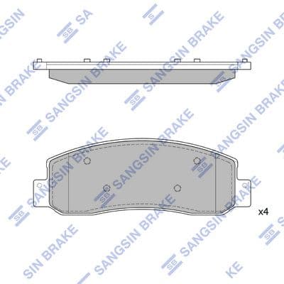Juego de balatas de freno Hi-Q SP1303A