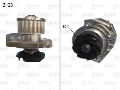 Bomba de agua, refrigeración del motor VALEO 506686