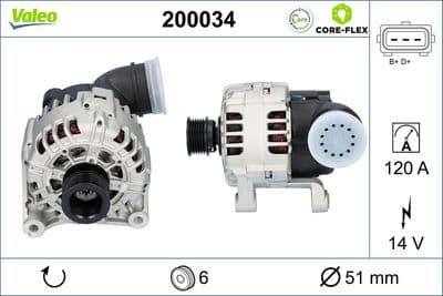 Alternador VALEO 200034