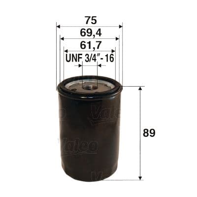 Filtro de aceite VALEO 586083