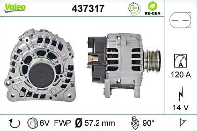 Alternador VALEO 437317