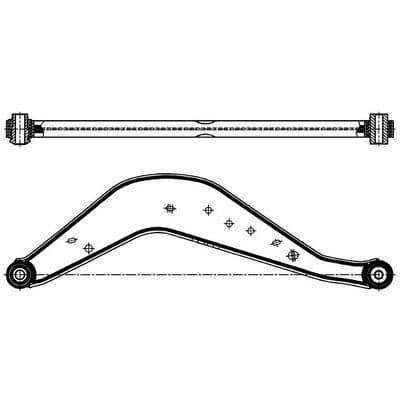 Brazo oscilante, suspensión de ruedas CTR CQ1158R