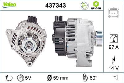 Alternador VALEO 437343