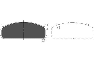 Juego de balatas de freno Kavo Parts KBP-3505