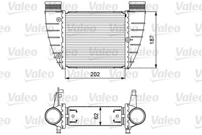 Radiador de aire de admisión VALEO 818325