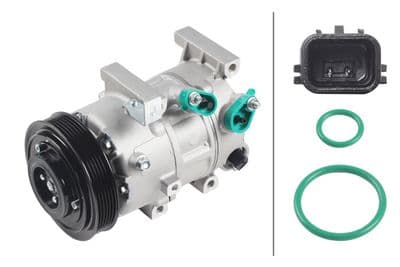 Compresor, aire acondicionado HELLA 8FK 366 202-901