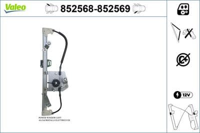 Elevador para ventanas VALEO 852569