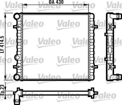 Radiador, refrigeración del motor VALEO 731607