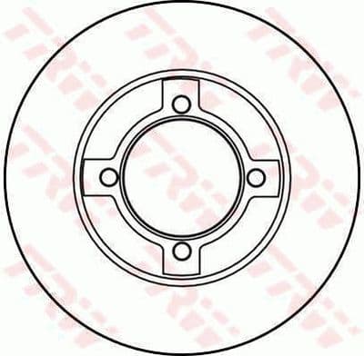 Disco de freno TRW DF2570