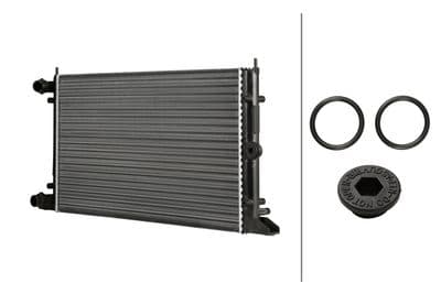 Radiador, refrigeración del motor HELLA 8MK 366 312-101