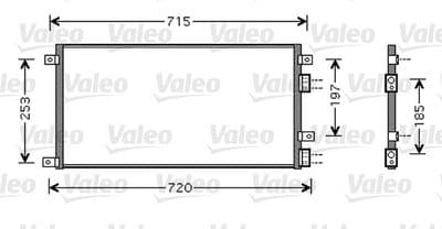 Condensador, aire acondicionado VALEO 818037